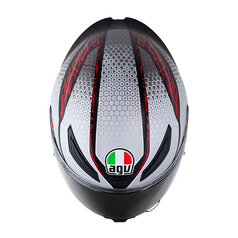 Casco Agv K-1s Multi Speedarmo Negro Gris Rojo