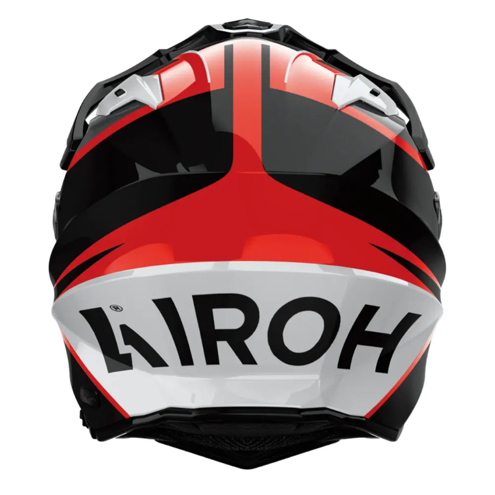 Casco Airoh Commander 2 Skip Rojo Gris Negro