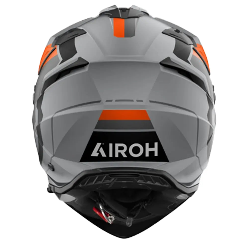 Casco Airoh Dual Bandit Horn Naranja Gris