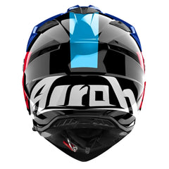 Casco Airoh Dual Bandit Tune Negro Azul Rojo