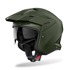 Casco Airoh Jet Kombakt Verde Militar