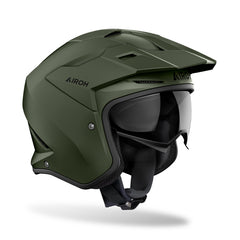 Casco Airoh Jet Kombakt Verde Militar