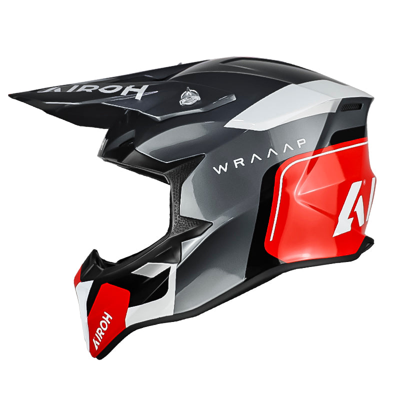 Casco Airoh Wraaap Conquer Rojo Negro
