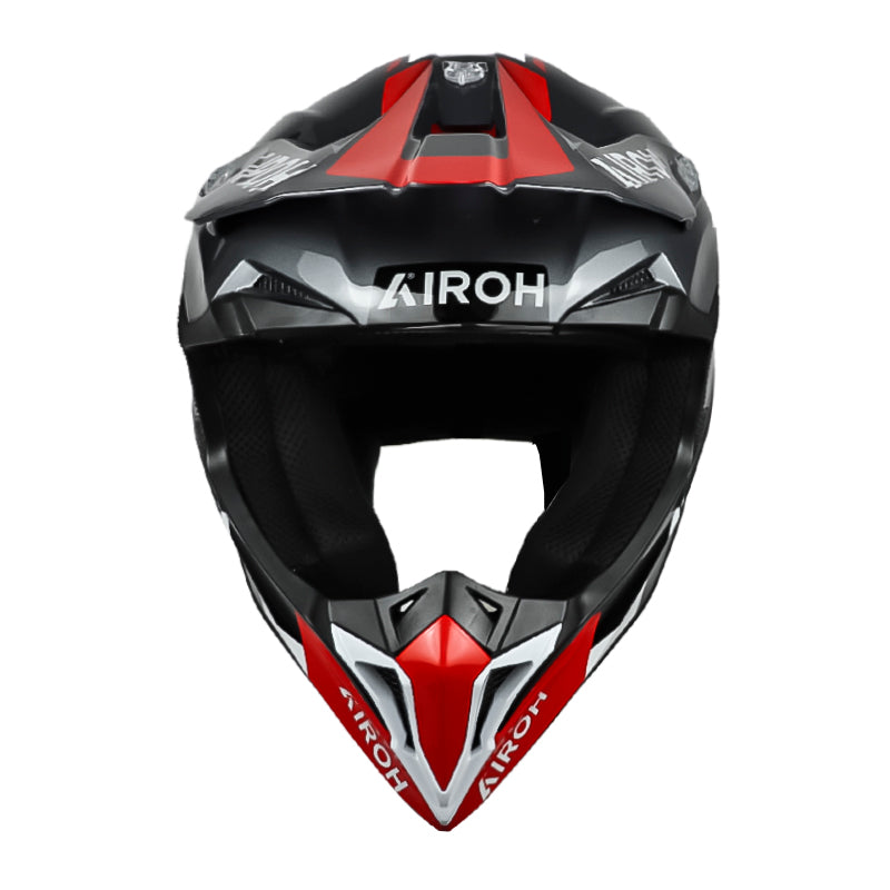 Casco Airoh Wraaap Conquer Rojo Negro