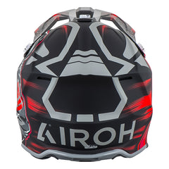 Casco Airoh Wraaap Cyber Negro Gris Rojo