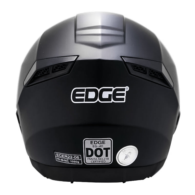 Casco Edge Kids Winner Solid Negro