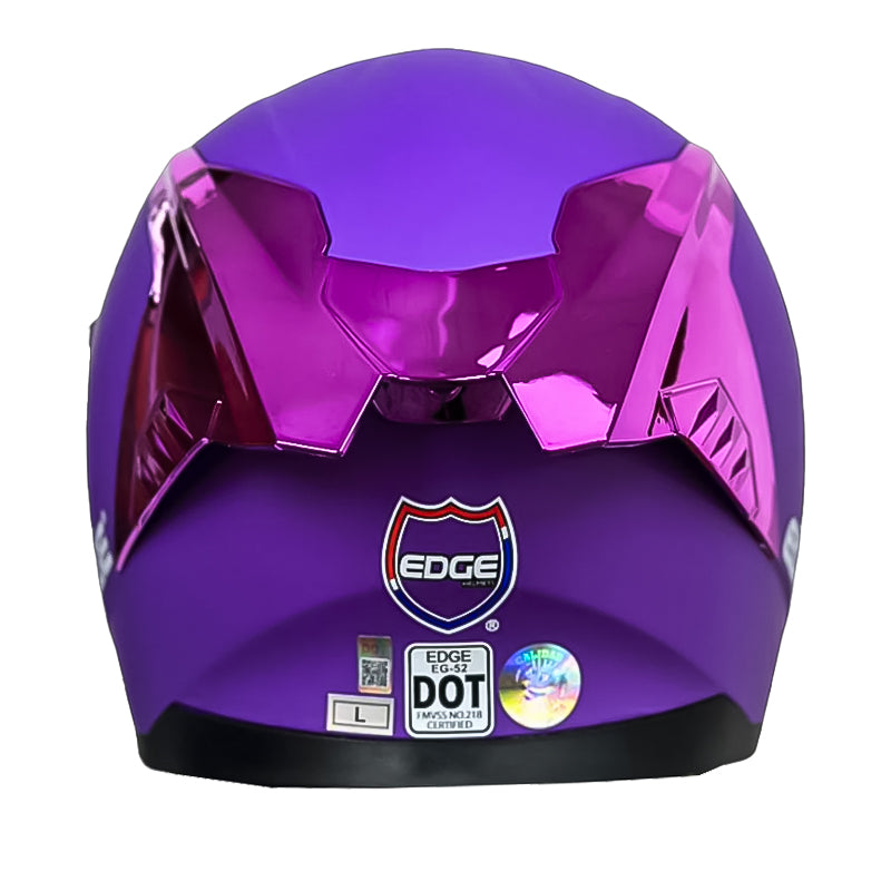 Casco Edge Racer Solid Morado