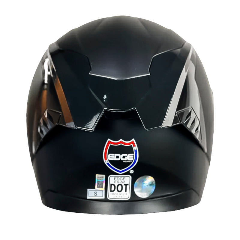 Casco Edge Racer Solid Negro Morado