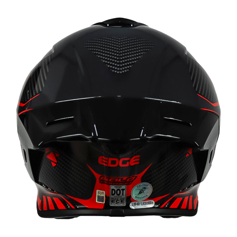 Casco Edge Shangai Goldex Rojo