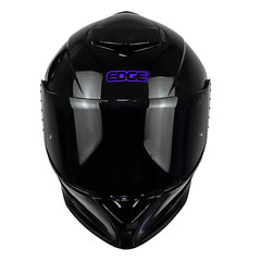 Casco Edge Shanghai Solid Negro Morado