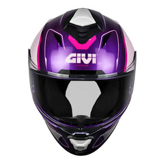 Casco Givi H50x Stunt Purpura Blanco Fucsia Negro