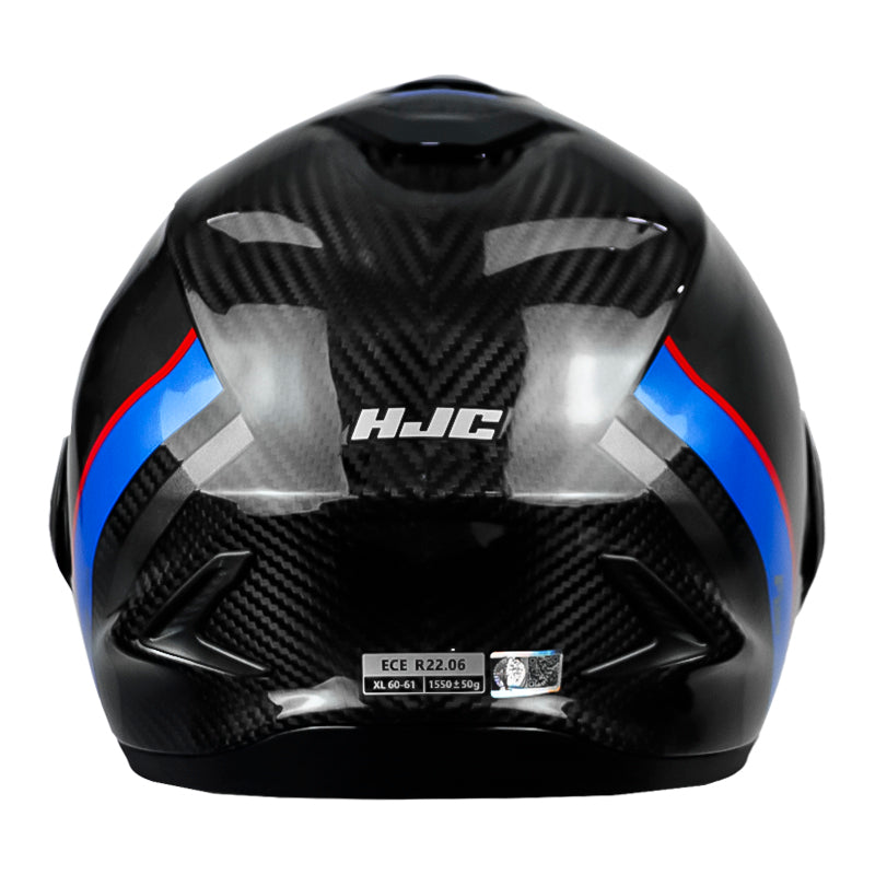 Casco Hjc F100 Carbon Stan Mc21 Negro Azul