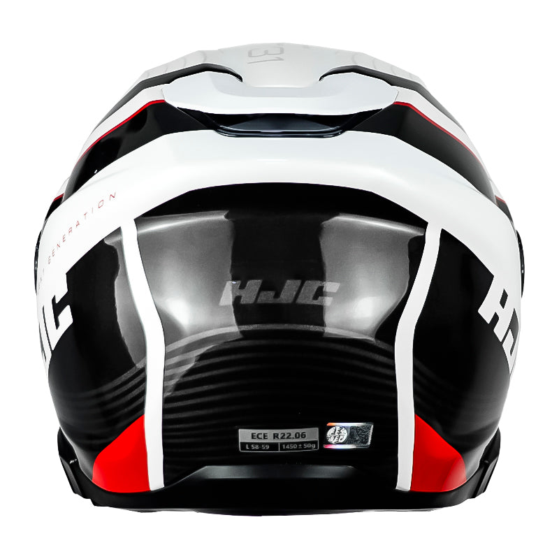 Casco Hjc F31 Naby Mc21 Rojo Blanco