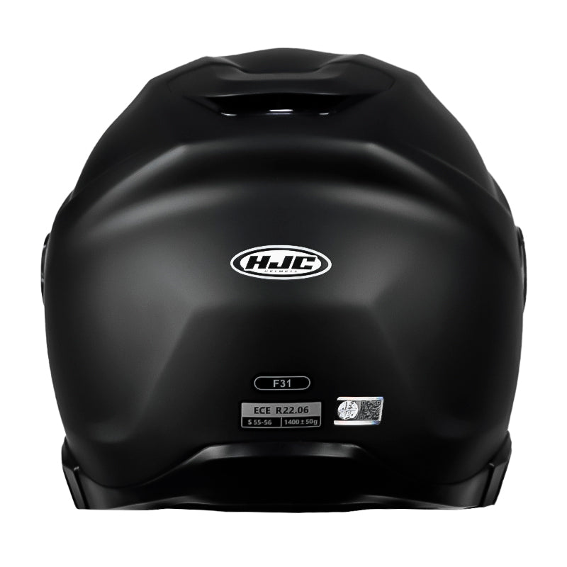 Casco Hjc F31 Solid Semi Flat Black Negro