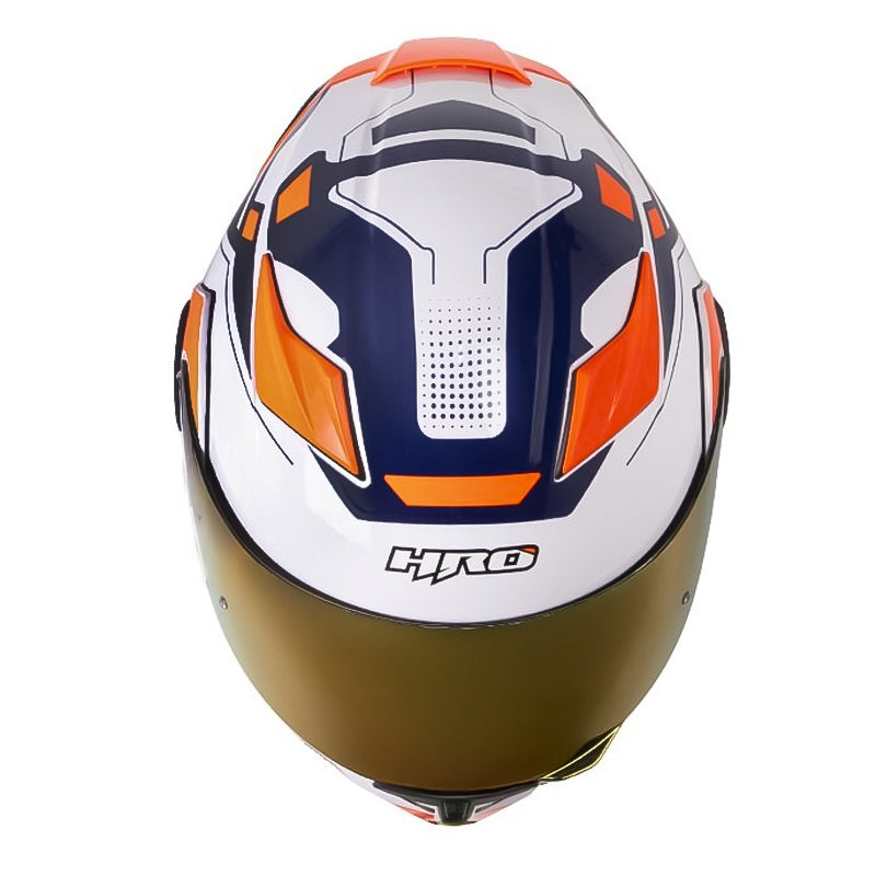 Casco Hro 3400Dv Evo Switch Blanco Naranja Neon Iridium Rojo