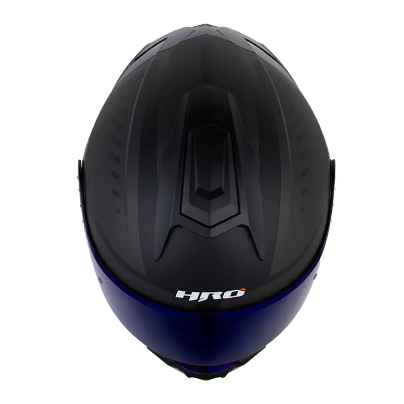 Casco Hro 3480Dv Evo Duality Negro Gris Visor Iridium Azul