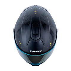 Casco Hro 3480Dv Evo Fire Cat Gris Negro Visor Iridium Dorado