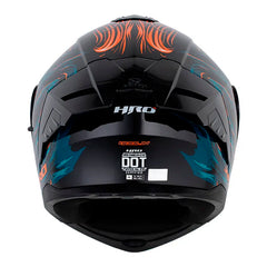 Casco Hro 3480Dv Evo Goblin Negro Naranja Visor Smoke