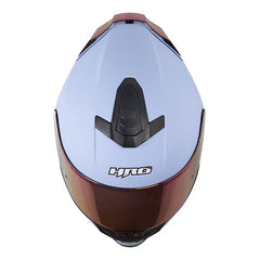 Casco Hro 506Sp Solid Morado Blanco Visor Iridium Morado