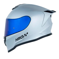 Casco Hro 506Sp Solid V2 Camaleon Blanco Gris Visor Iridium Azul