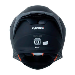 Casco Hro 506Sp Solid V2 Negro Gris Visor Iridium Silver