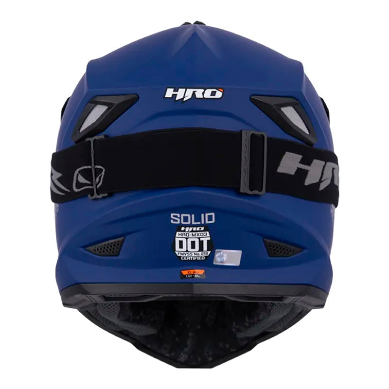 Casco Hro Mx-03 Solid Azul Silver