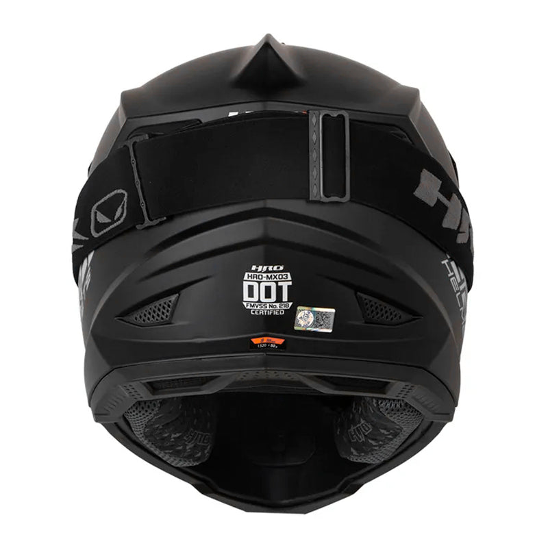 Casco Hro Mx-03 Solid Negro Gris