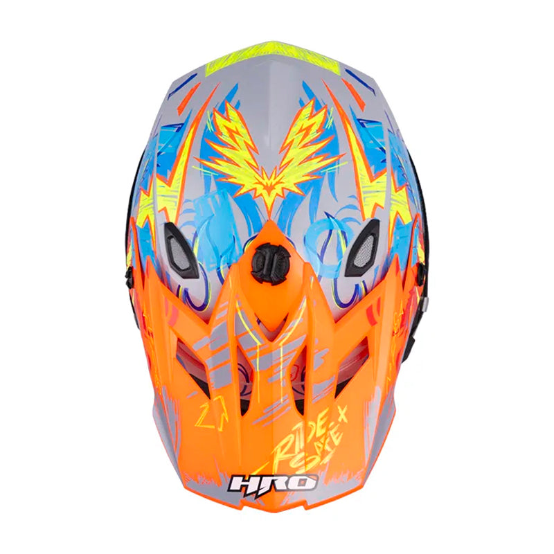 Casco Hro Mx-03 Taiga Gris Amarillo Neon