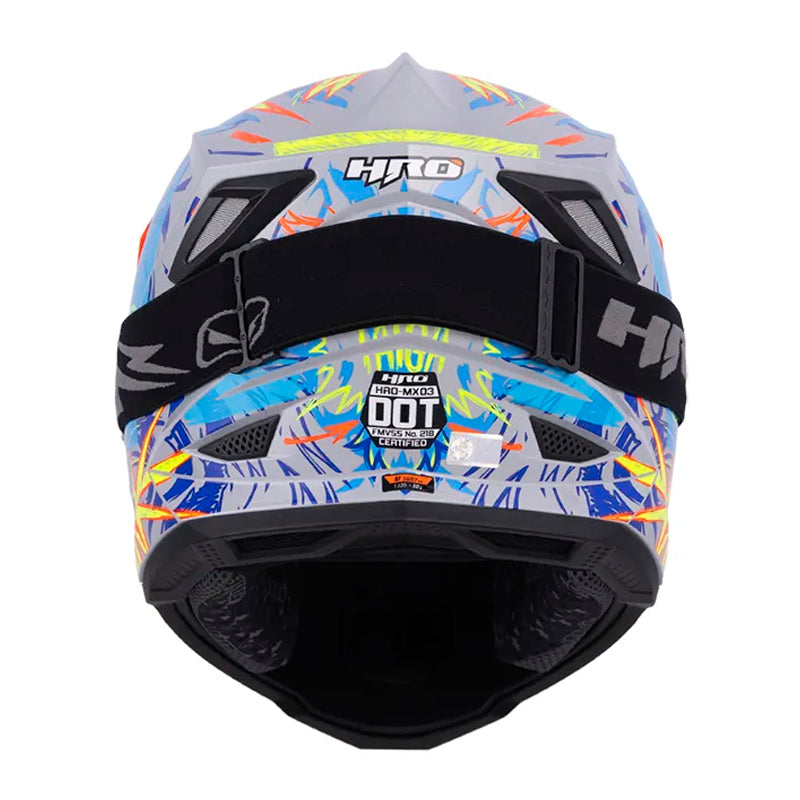 Casco Hro Mx-03 Taiga Gris Amarillo Neon