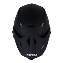 Casco Hro Mx-330Dv Solid Negro Azul Visor Iridium Azul