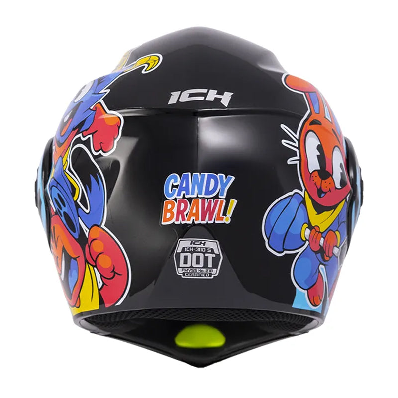 Casco Ich 3110S Kids Candy Brawl Negro Azul