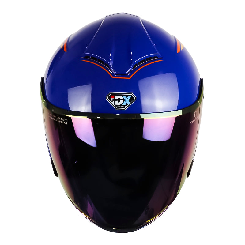 Casco Idx Ix Azul Naranja