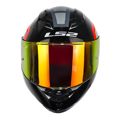 Casco Ls2 Ff806 Blure Gris Rojo Visor Revo Rojo