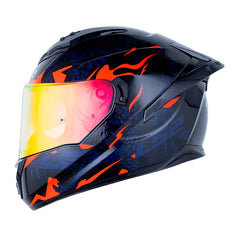 Casco Ls2 Ff806 Fusion Mamba Negro Rojo Visor Revo Rojo