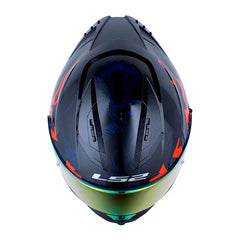 Casco Ls2 Ff806 Fusion Mamba Negro Rojo Visor Revo Rojo
