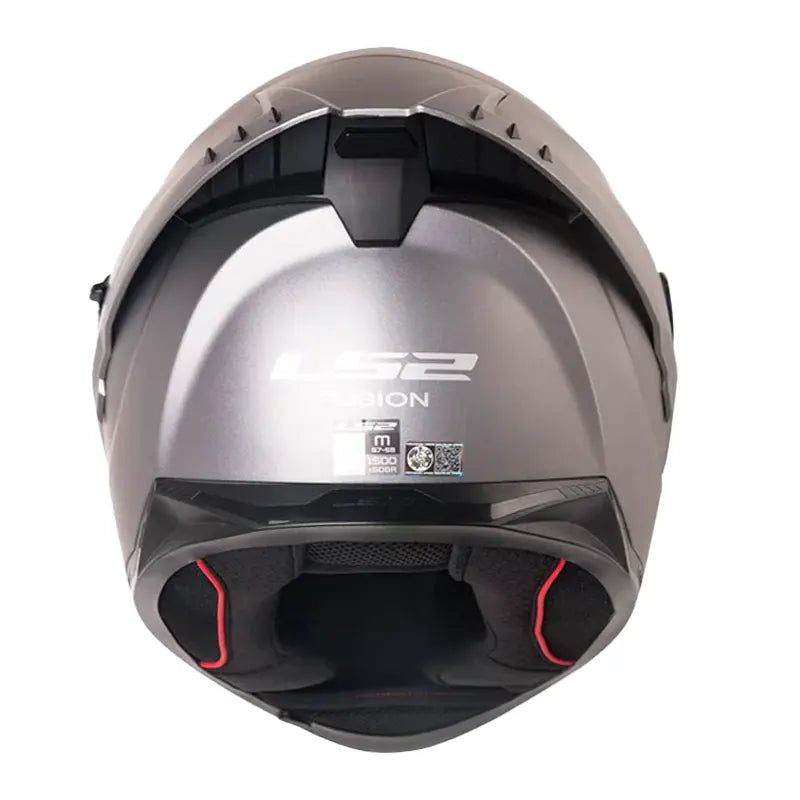 Casco Ls2 Ff808 Solid Titanio Visor Iridium Silver
