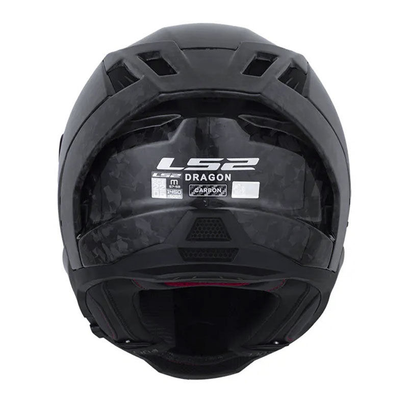 Casco Ls2 Ff807 Dragon Solid Carbon Forget Negro
