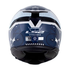 Casco Ls2 Ff808 Stream II Chimerax Azul Gris Visor Iridium Azul