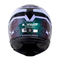 Casco Ls2 Ff808 Stream II Chimerax Camaleon Morado Claro Visor Iridium Azul