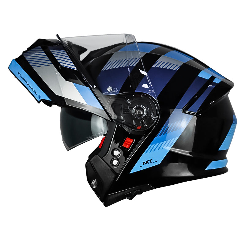 Casco Mt Genesis R Sv Stroke B7 Negro Azul