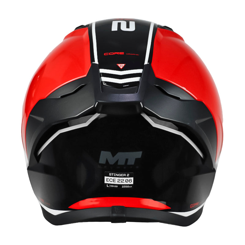 Casco Mt Stinger 2 Core B5 Rojo Negro Blanco