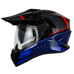 Casco Mt Track Sv Houston B7 Azul Negro Rojo