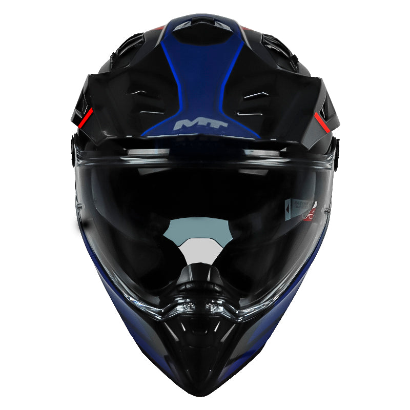 Casco Mt Track Sv Houston B7 Azul Negro Rojo