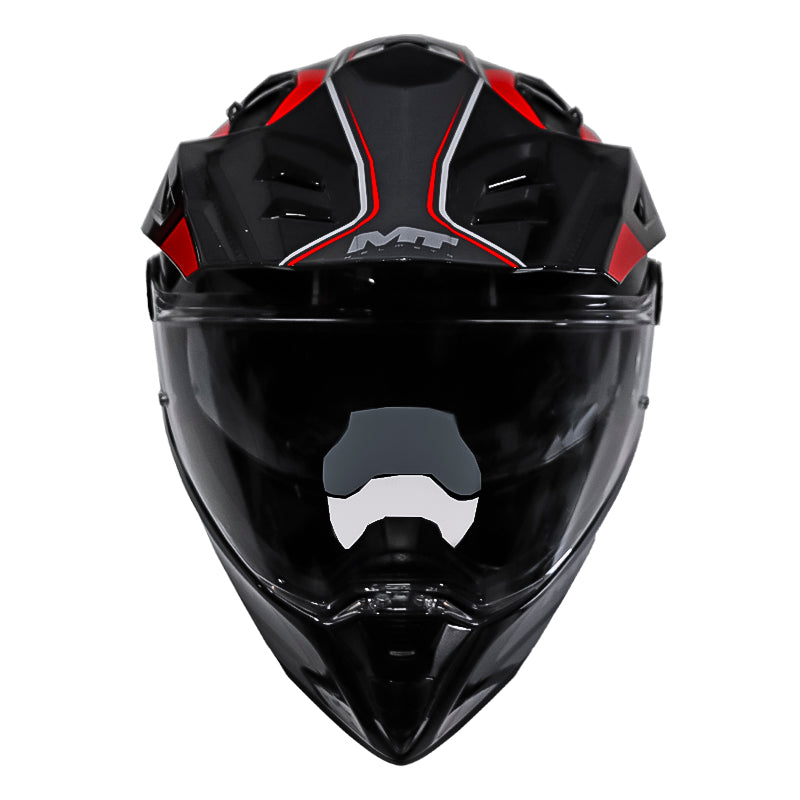 Casco Mt Track Sv Houston Negro Rojo Gris
