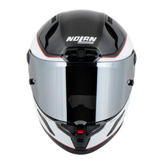 Casco Nolan X-804 Rs Ultra Carbon Asso Di Picche (341) Negro Blanco Visor Iridium Silver