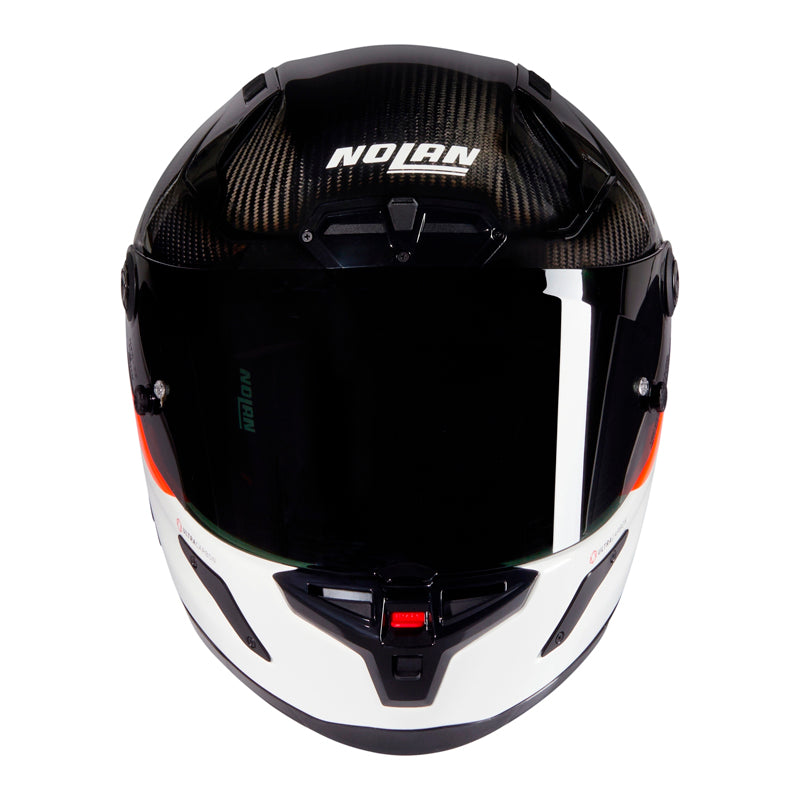 Casco Nolan X-804 Rs Ultra Carbon D.O.C Negro Blanco Visor Smoke
