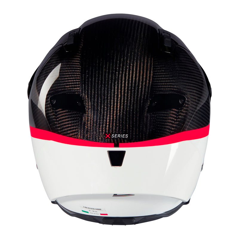 Casco Nolan X-804 Rs Ultra Carbon D.O.C Negro Blanco Visor Smoke