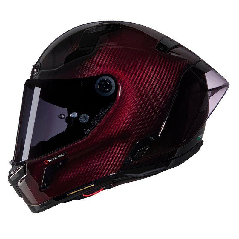 Casco Nolan X-804 Rs Ultra Carbon Liquido (326) Rojo Visor Smoke