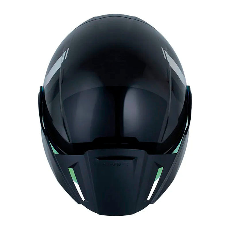 Casco Shaft 212 Flygod Gris Negro Visor Revo Rojo
