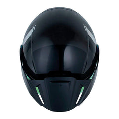 Casco Shaft 212 Flygod Gris Negro Visor Revo Rojo